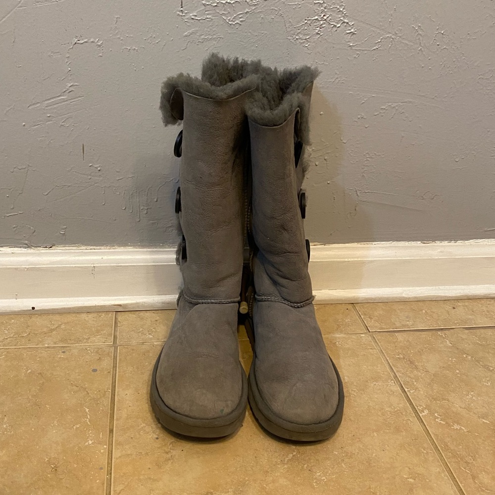 Ugg Tall Bailey Boot 3 Button Gray